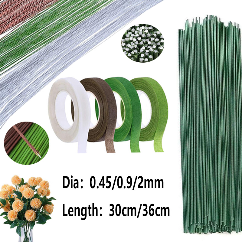Florist Supply Bulk - Steli di filo floreale verde chiaro